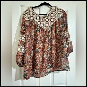 Dressbarn- Established 1962- Boho Blouse - XL